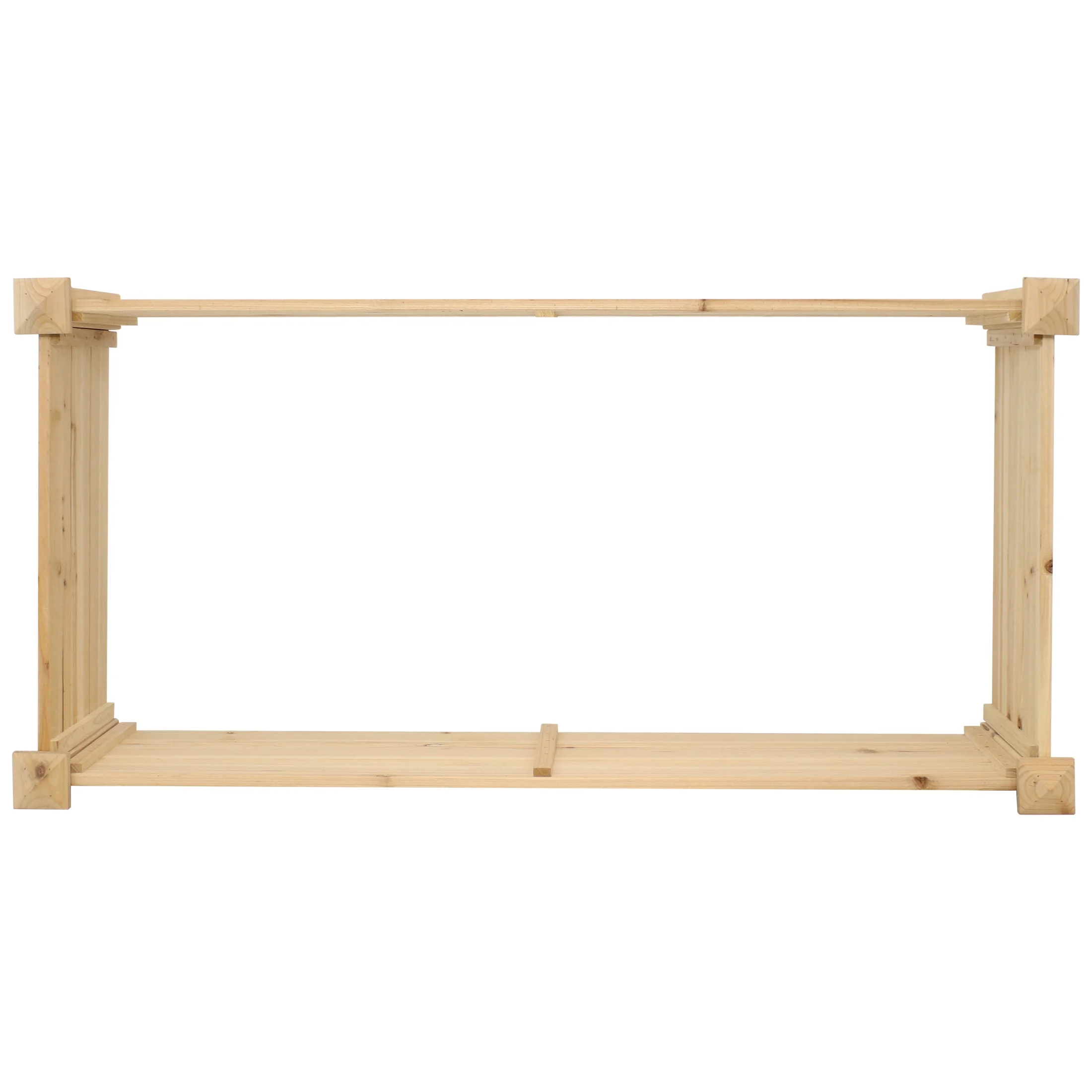 Sunnydaze 24" x 48.25" x 12.25" Rectangular Natural Wooden Outdoor Raised Garden Bed - image 8