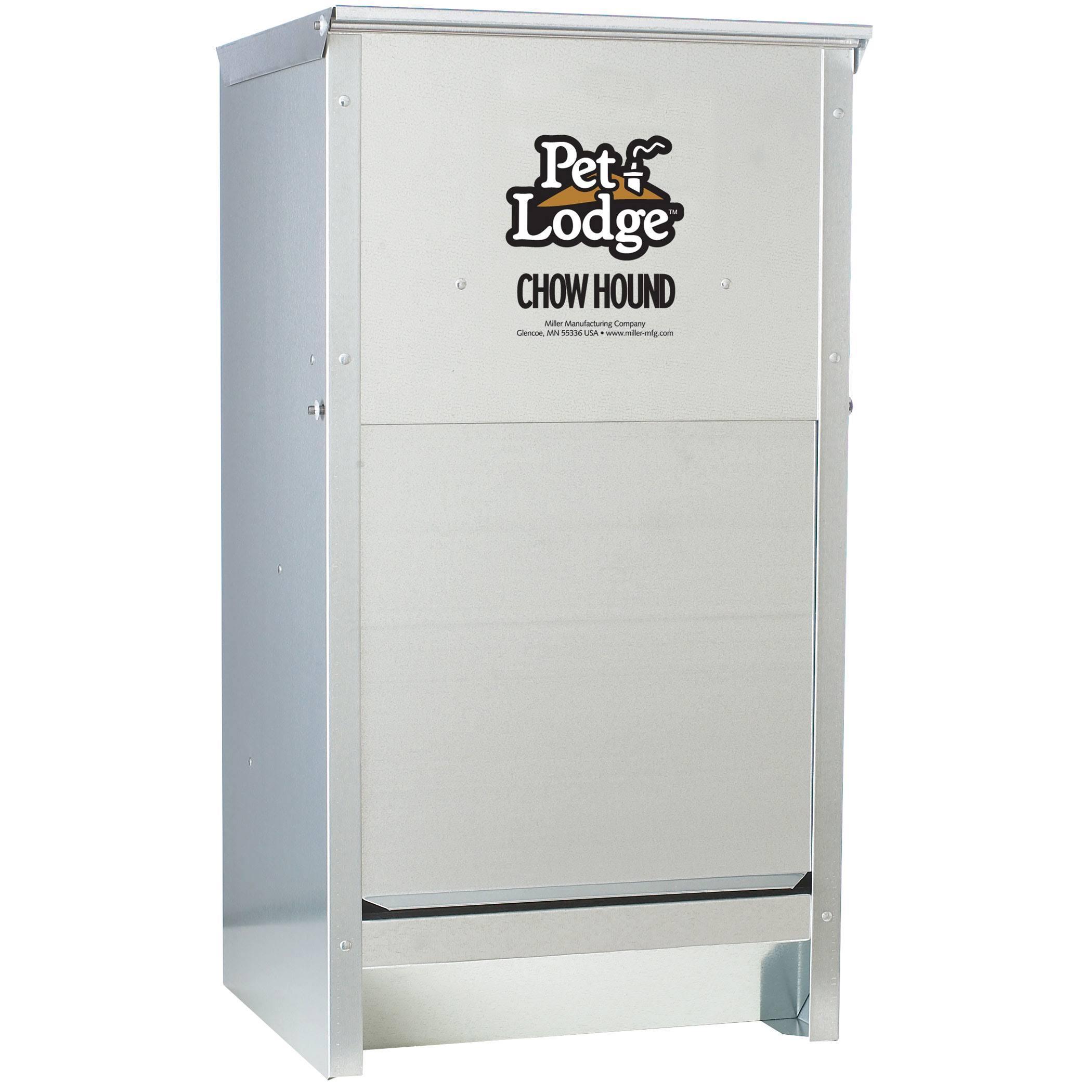 Chow Hound Automatic Dog Feeder - 50 lb Galvanized Steel Pet Food Dispenser - product image 1