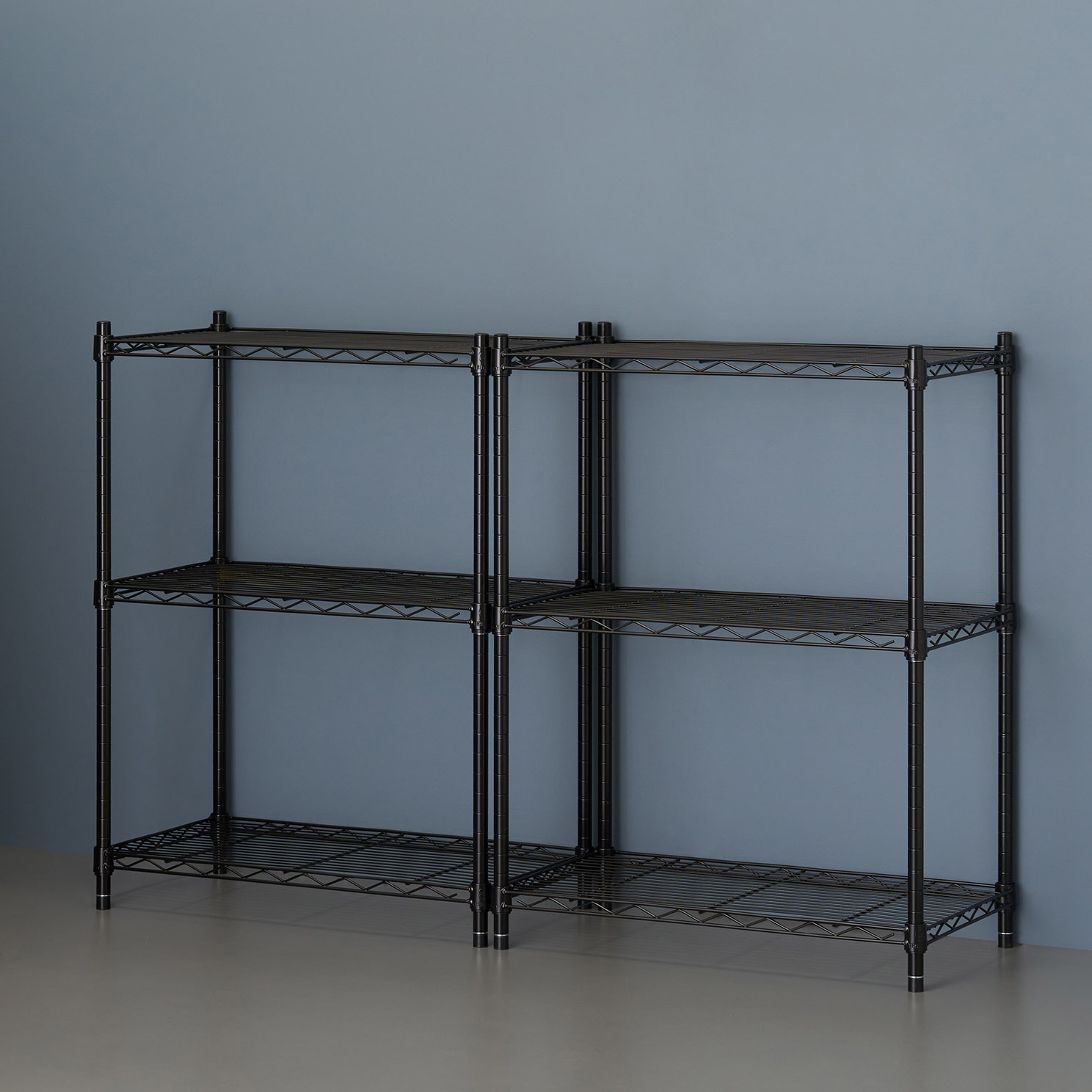 TRINITY 3-tier Modular Wire Shelving Rack 23' x 13' x 30', NSF, 2-pack - image 5