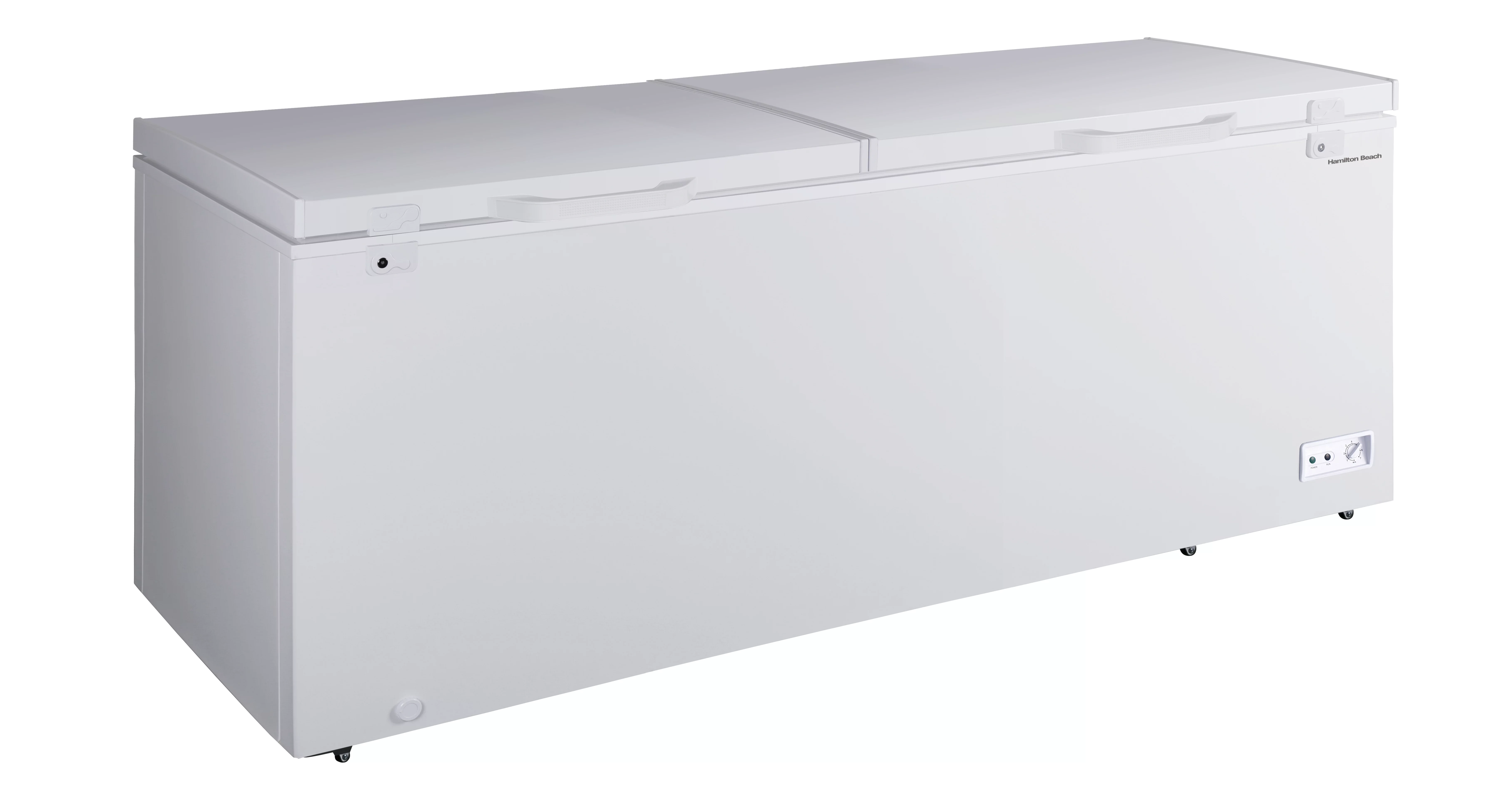 21.0 Cu. Ft. Chest Freezer with Double Doors - White with External Temperature Control - product image 3