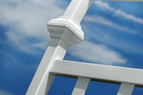 Vita 39 in L x 23 in W x 81 in H Athens Vinyl Arbor, White, VA68111 - image 7
