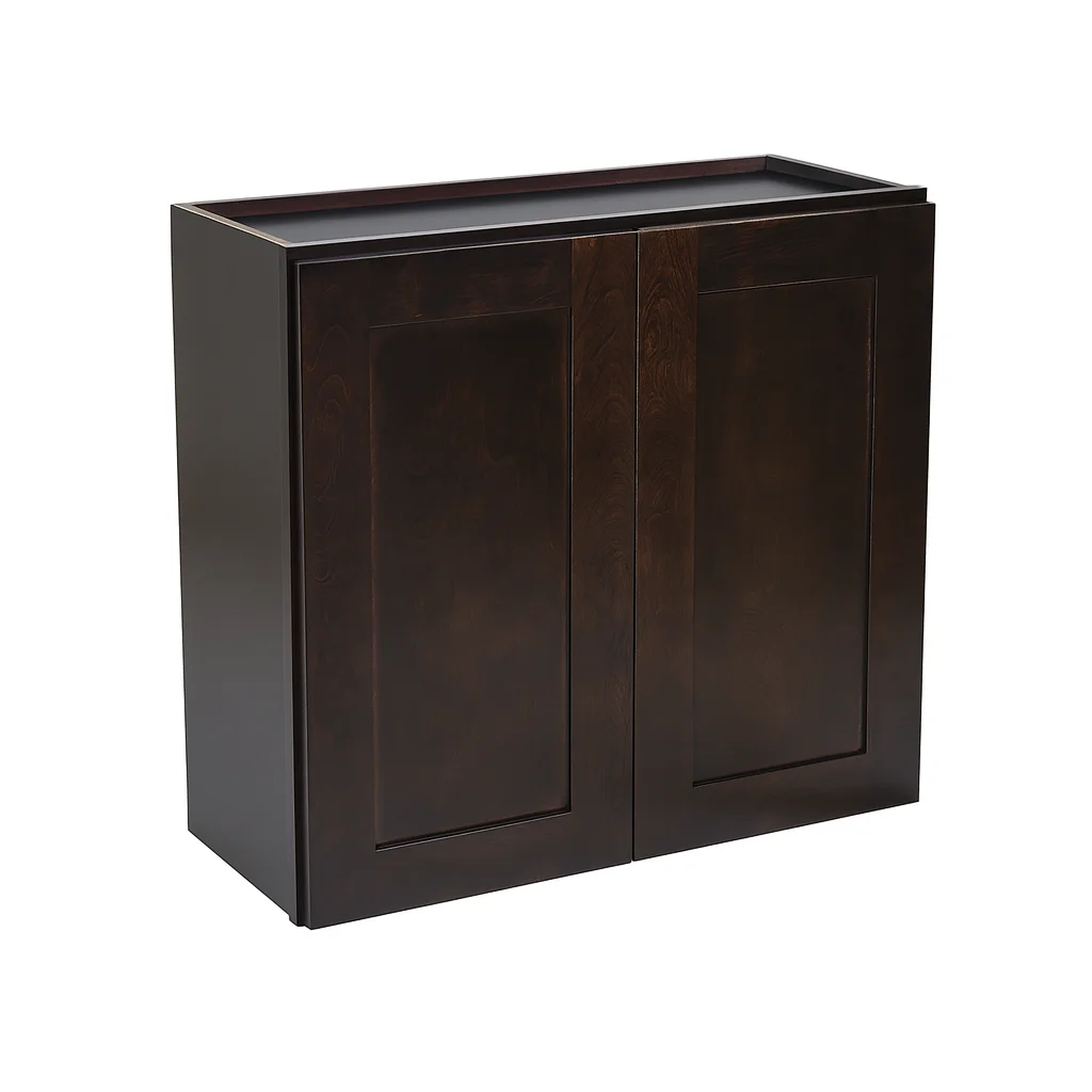 Design House Brookings Solid Wood Ready to Assemble Wall Kitchen Cabinet (30" x 12" x 36"), Espresso - image 4