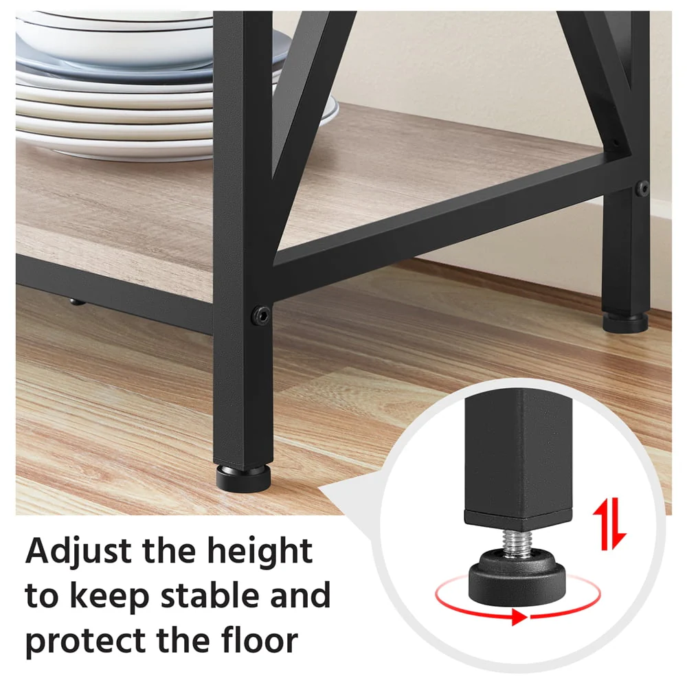 Easyfashion 16"W x 35.5"D x 64.5"H 5-Shelf Freestanding Shelves, Gray - image 4