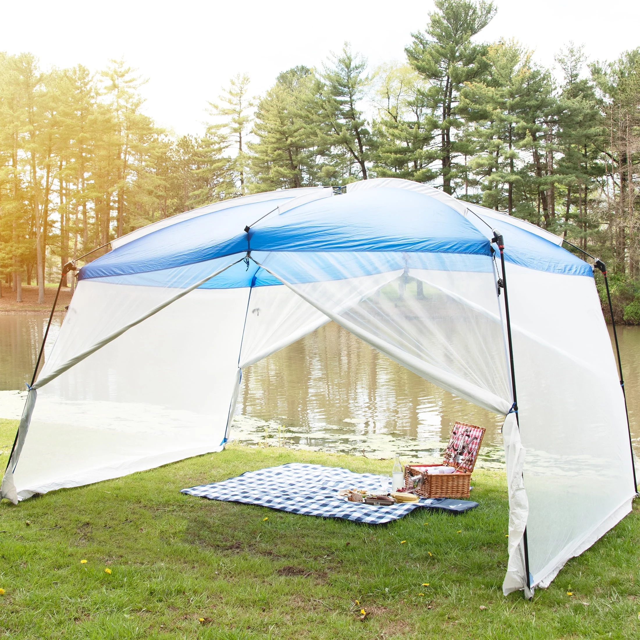 Ozark Trail Screen House Tent, Blue, 13 ft x 9 ft x 84 in - image 4