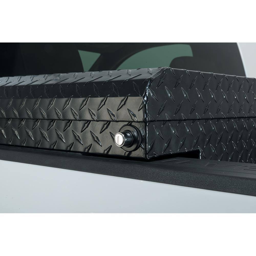 Aluminum Low Profile Saddle Truck Tool Box with Lock, Weather Seal & Sliding Tray for Toyota Tacoma - product image 6
