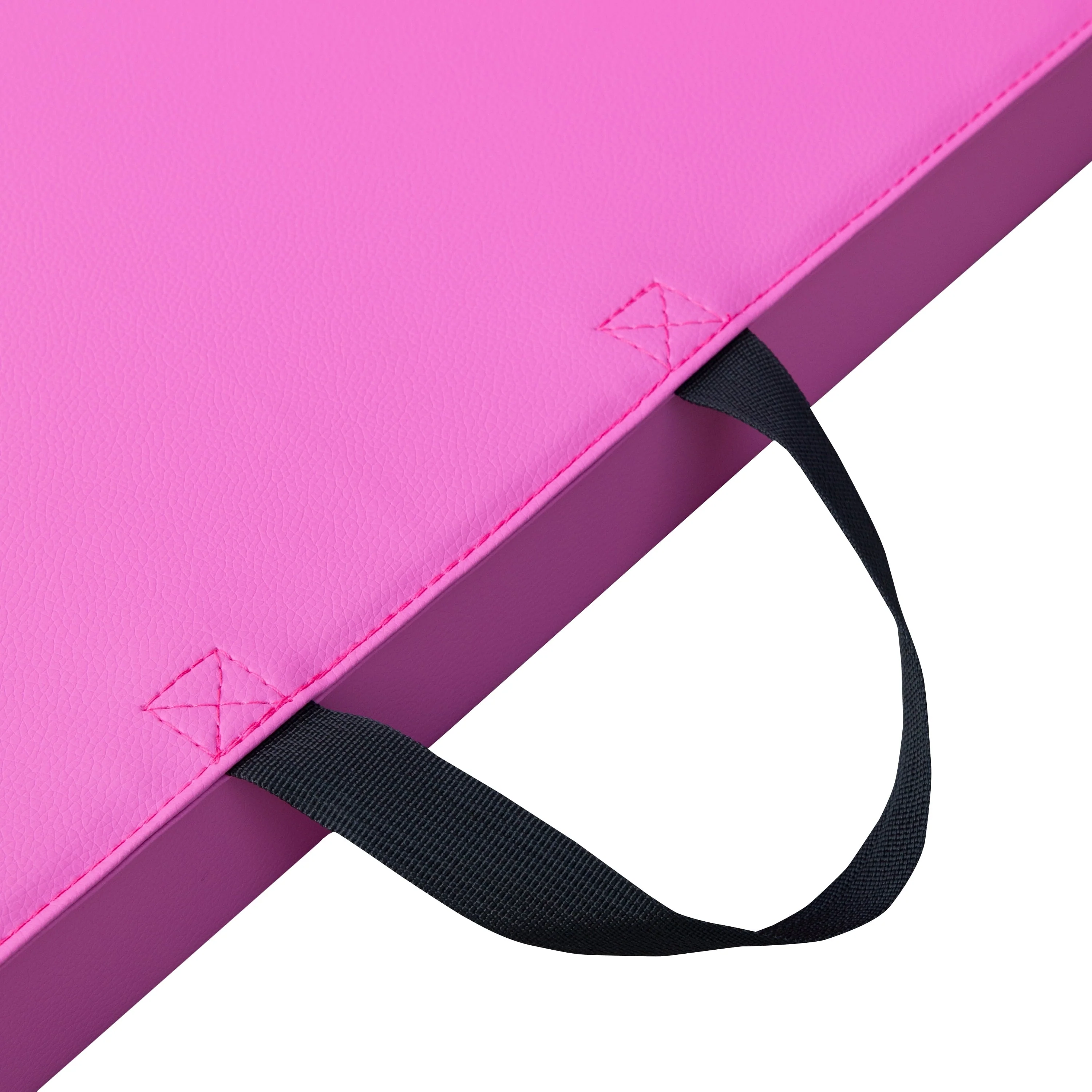 Coinus Sports Tri-Fold Gymnastics Exercise Mat with Handles, 6' x 2' x 2", Pink - image 7