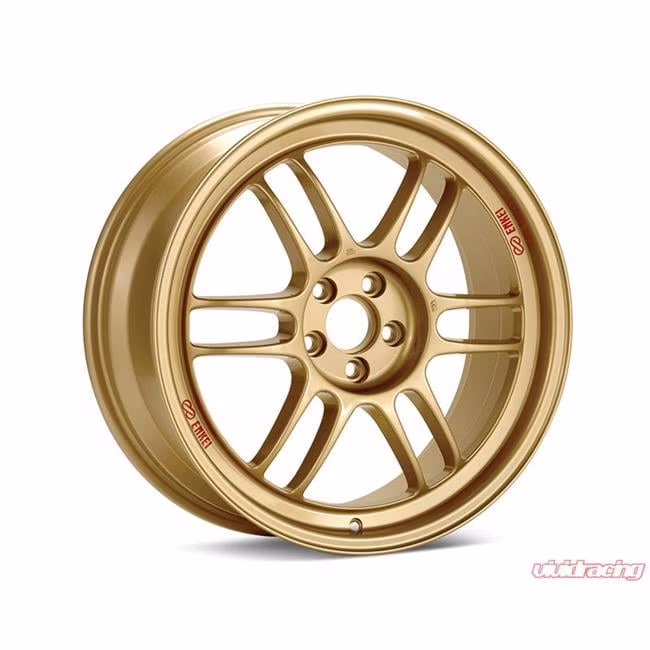 35 mm 17 x 9, 5 x 114.3 RPF1 Offset Bore Gold Wheel - 73 mm - image 1