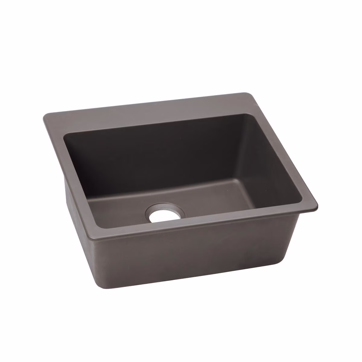 Elkay Quartz Classic 25" x 22" x 9-1/2", Single Bowl Drop-in Sink, Greystone - image 3