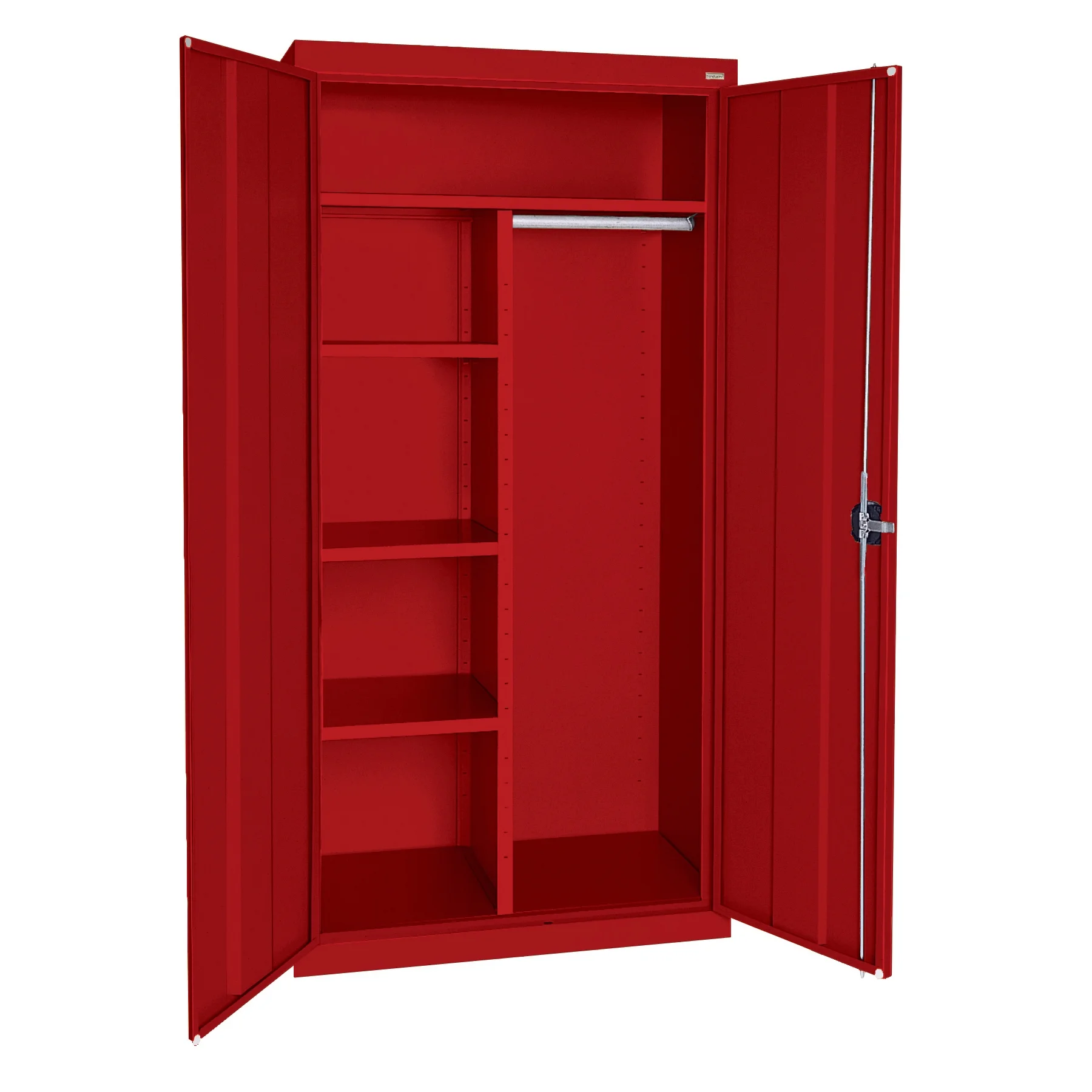 Elite Series Combination Cabinet with Adjustable Shelves, 36"W x 18"D x 72"H, Red - image 6