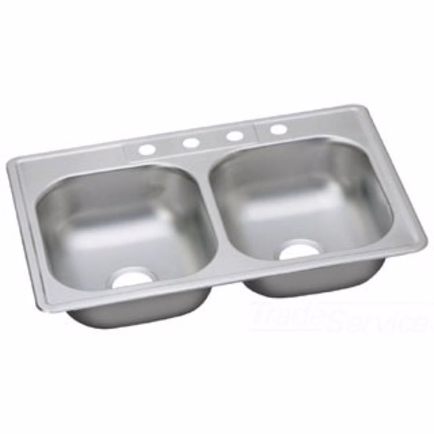 Elkay DD233224 22 Gauge Stainless Steel Double Bowl Top Mount Kitchen Sink, 33 x 22 x 7.0625 - image 7