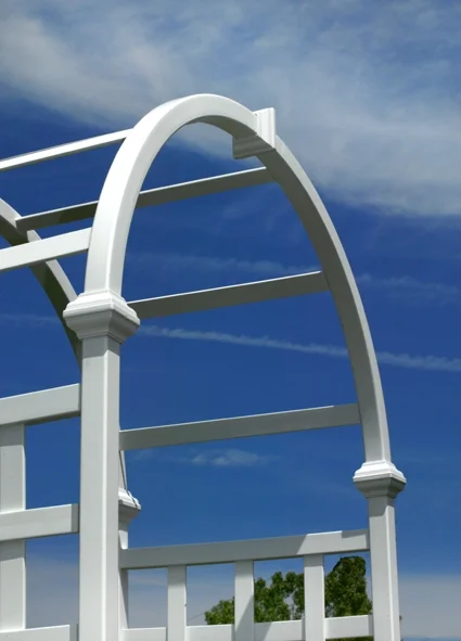 Vita 39 in L x 23 in W x 81 in H Athens Vinyl Arbor, White, VA68111 - image 4