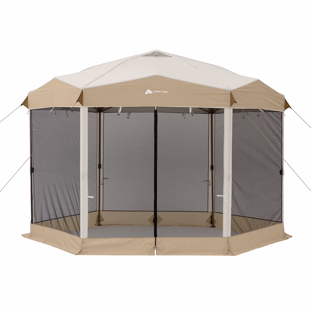 12' x 10' Glamping Hexagon Lighted Canopy - image 1