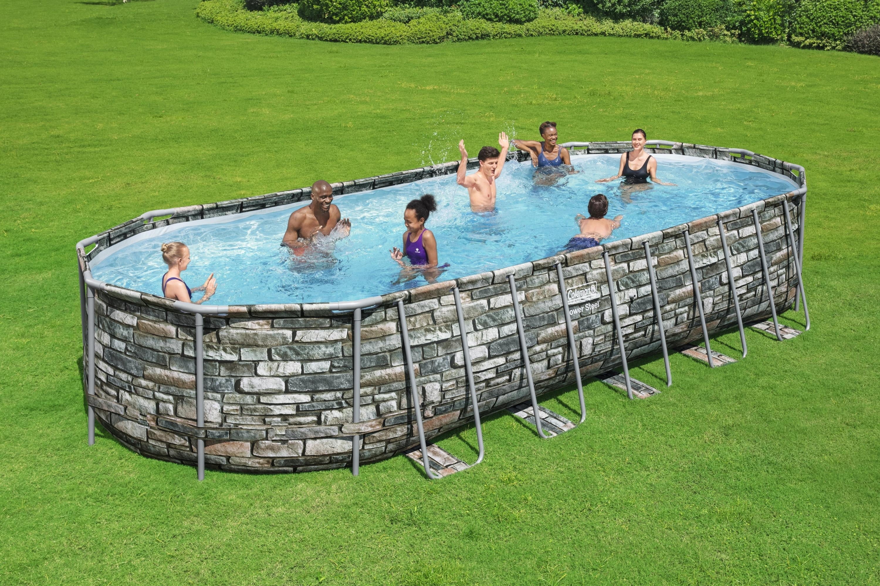 Coleman Power Steel 26 x 12 x 52 Oval Above Ground Pool Set - image 2