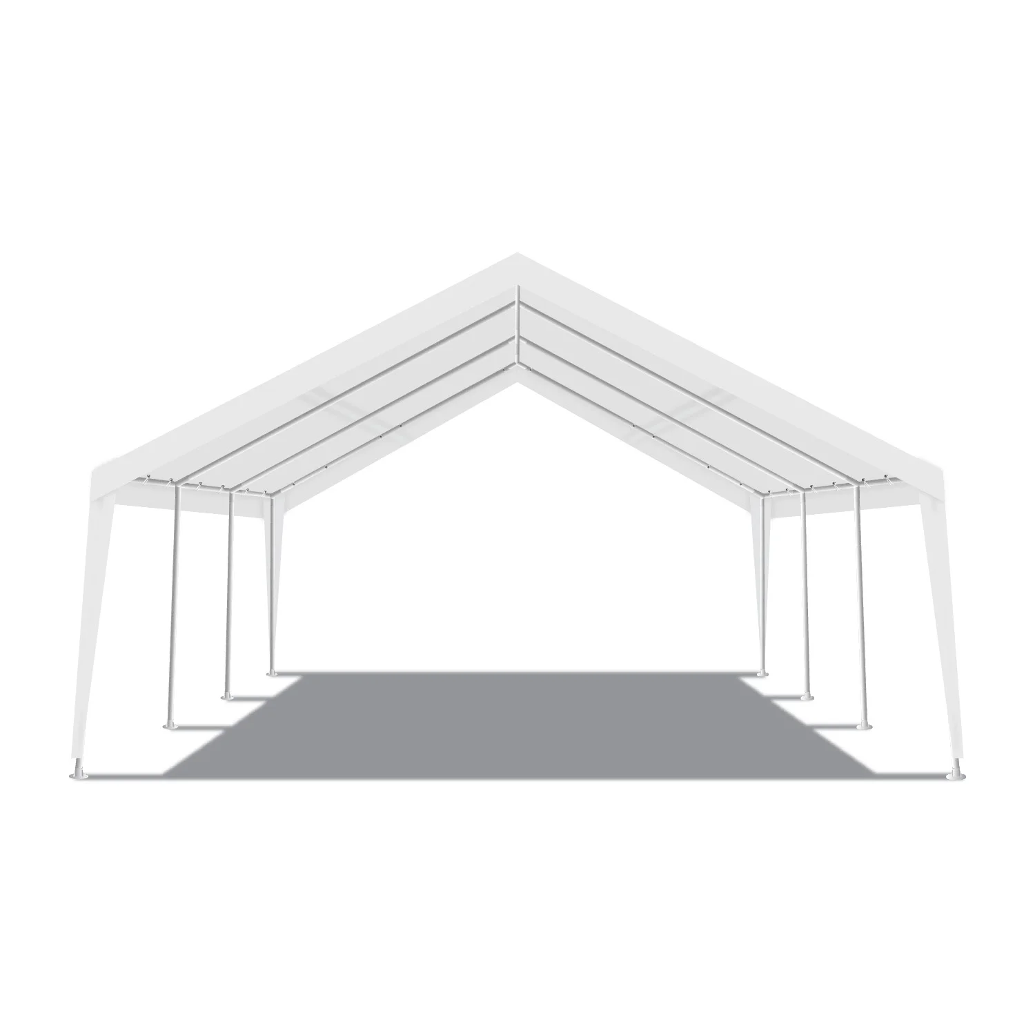 King Canopy Expandable Canopy 12' x 20' / 20' x 20', Steel Frame, 8-Leg, White - image 7