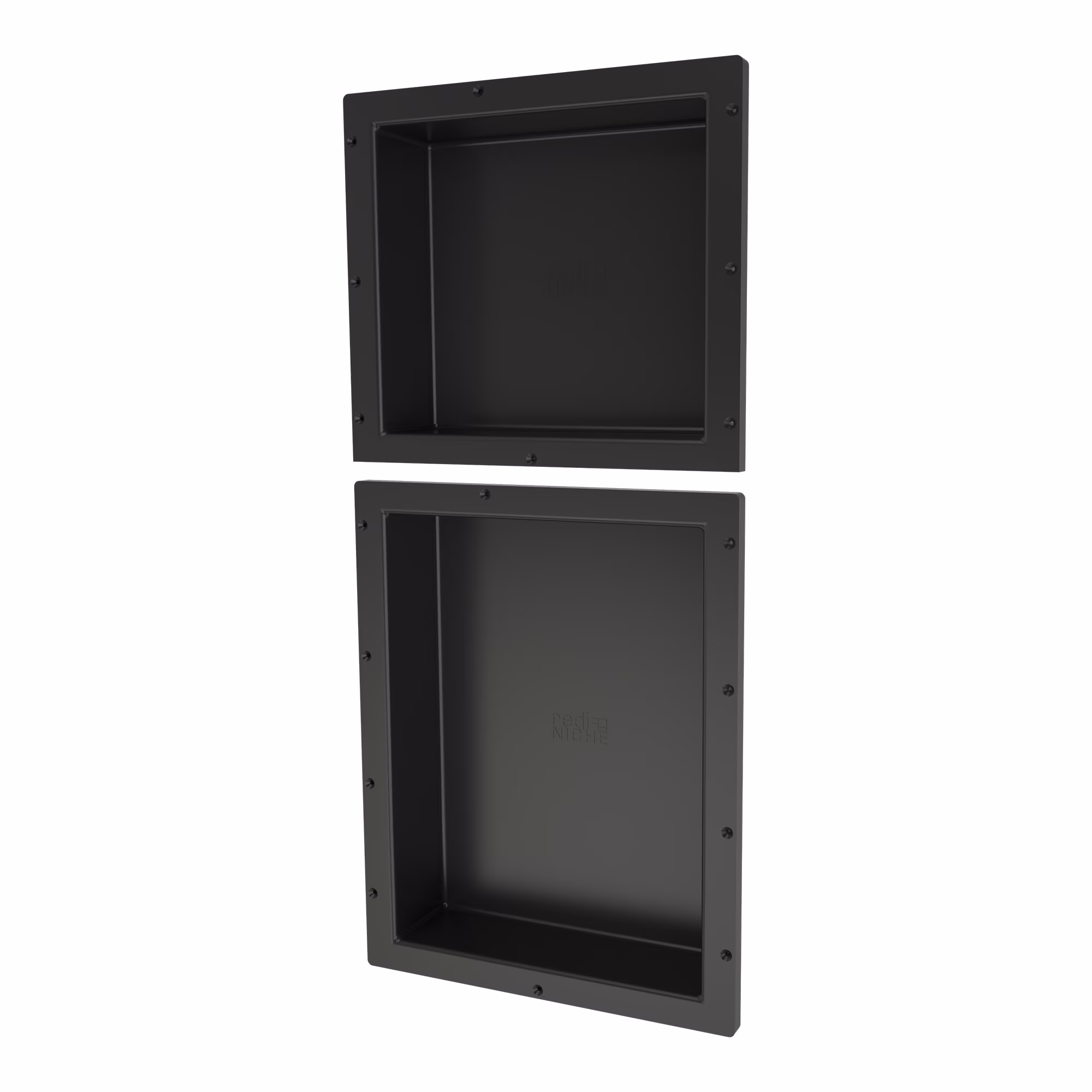 Tile Redi RND1614S-20 Redi Niche 16" x 34" x 4" Double Recessed Shelf Gray - image 1
