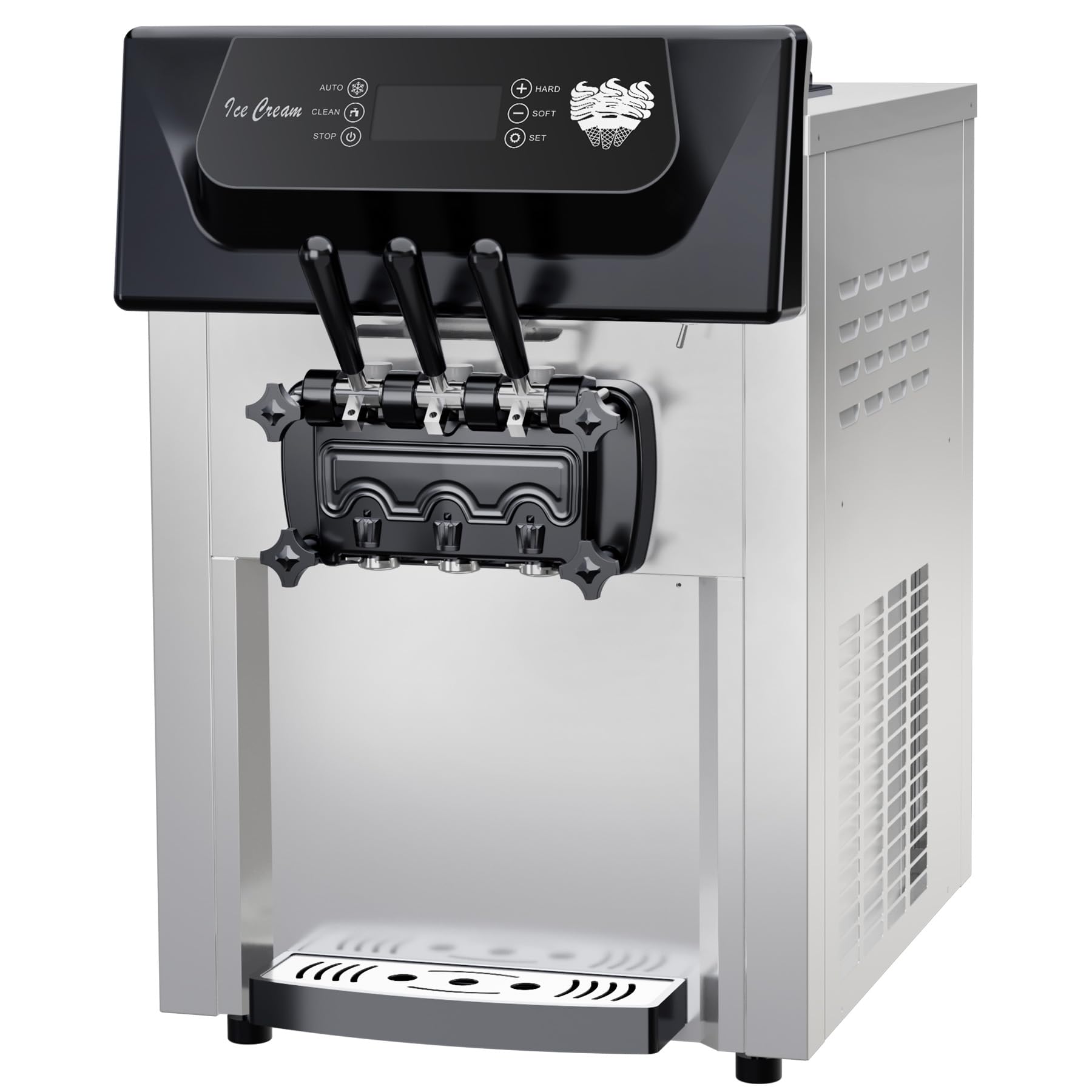 Commercial Soft Serve Ice Cream Machine - 2+1 Flavor Countertop Frozen Dessert Maker - product image 2