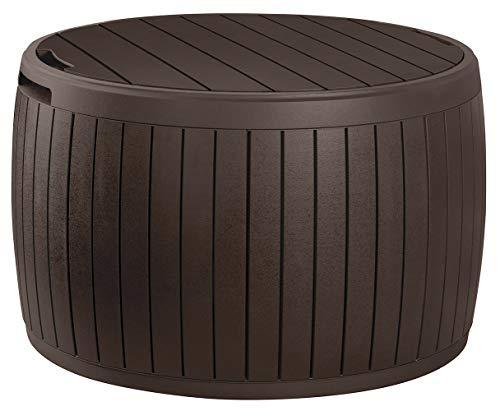 Outdoor Resin Storage Bench - Weather Resistant Deck Box with Wood Look Finish and Seating - product image 1