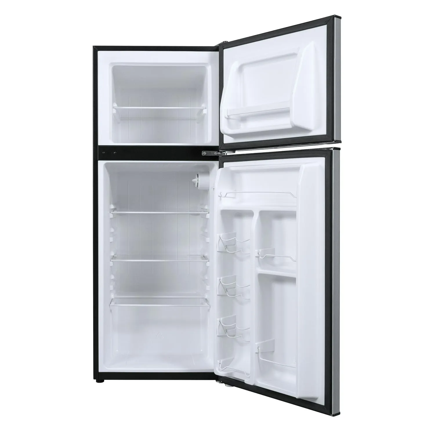 4.6 Cu. Ft. 2 Door Mini Refrigerator with Freezer - Stainless Steel Compact Fridge with Interior Light - product image 3
