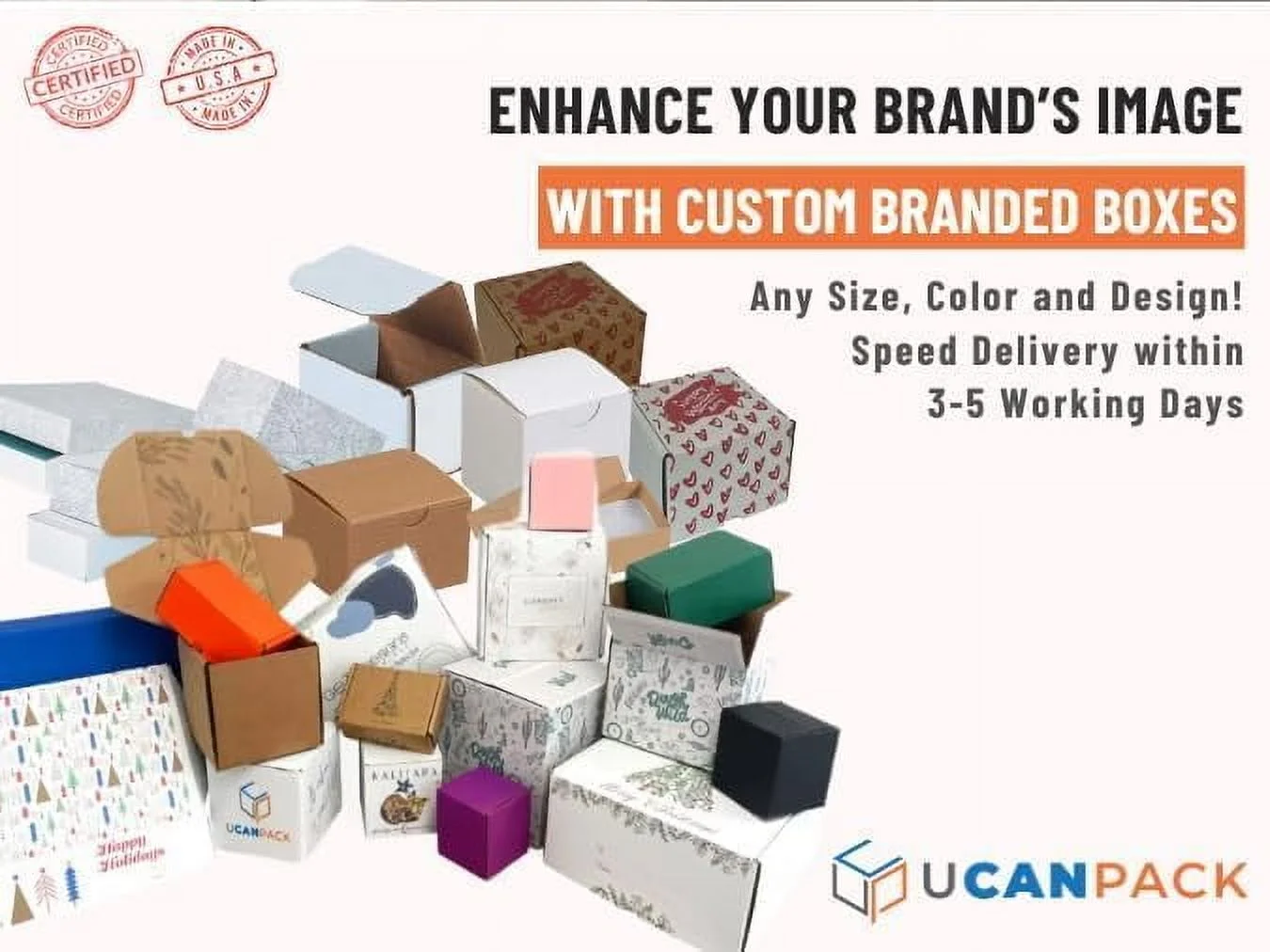 Ucanpack Corrugated Mailer Box Packing Supplies For Moving Large Black , 14 x 10 x 6" - 25 Pcs - image 5