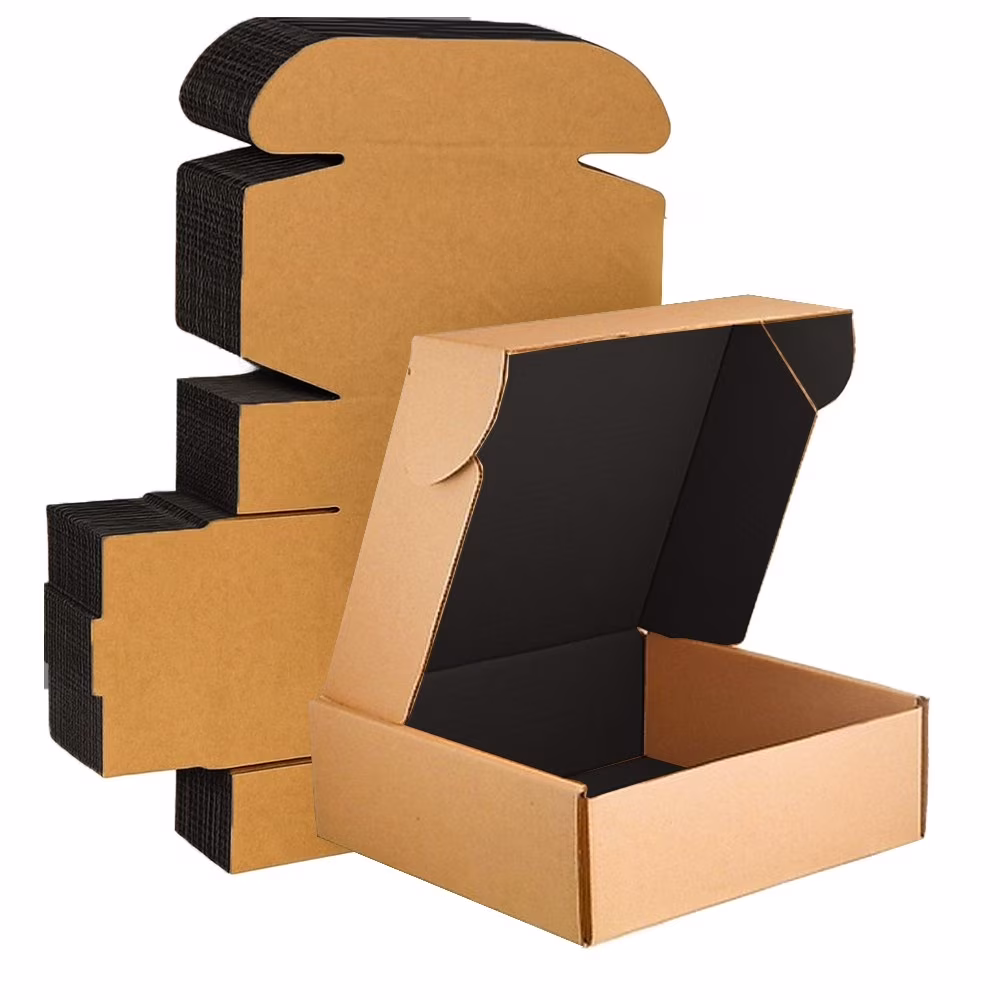Ucanpack Corrugated Mailer Box Packing Supplies For Moving Large Black , 14 x 10 x 6" - 25 Pcs - image 1