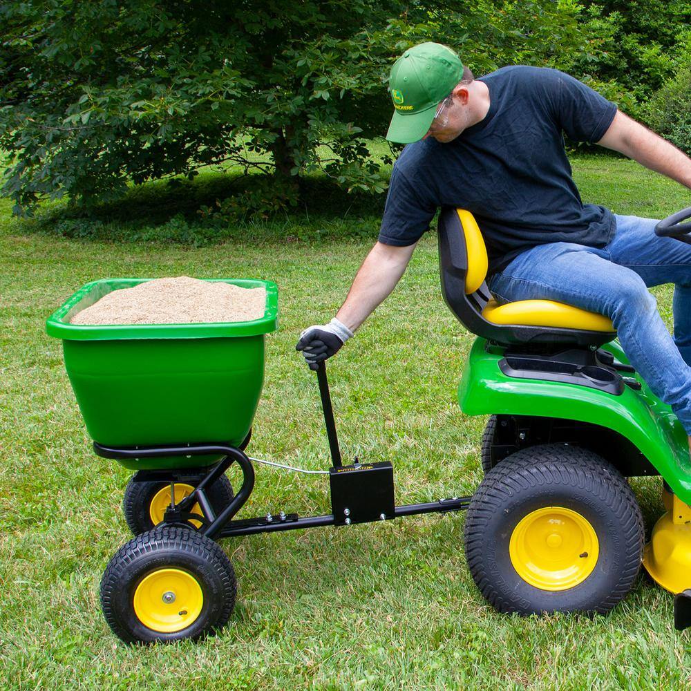 175 lb Tow-Behind Broadcast Spreader with Poly Hopper, Adjustable Flow Control for Lawn Tractors - product image 4