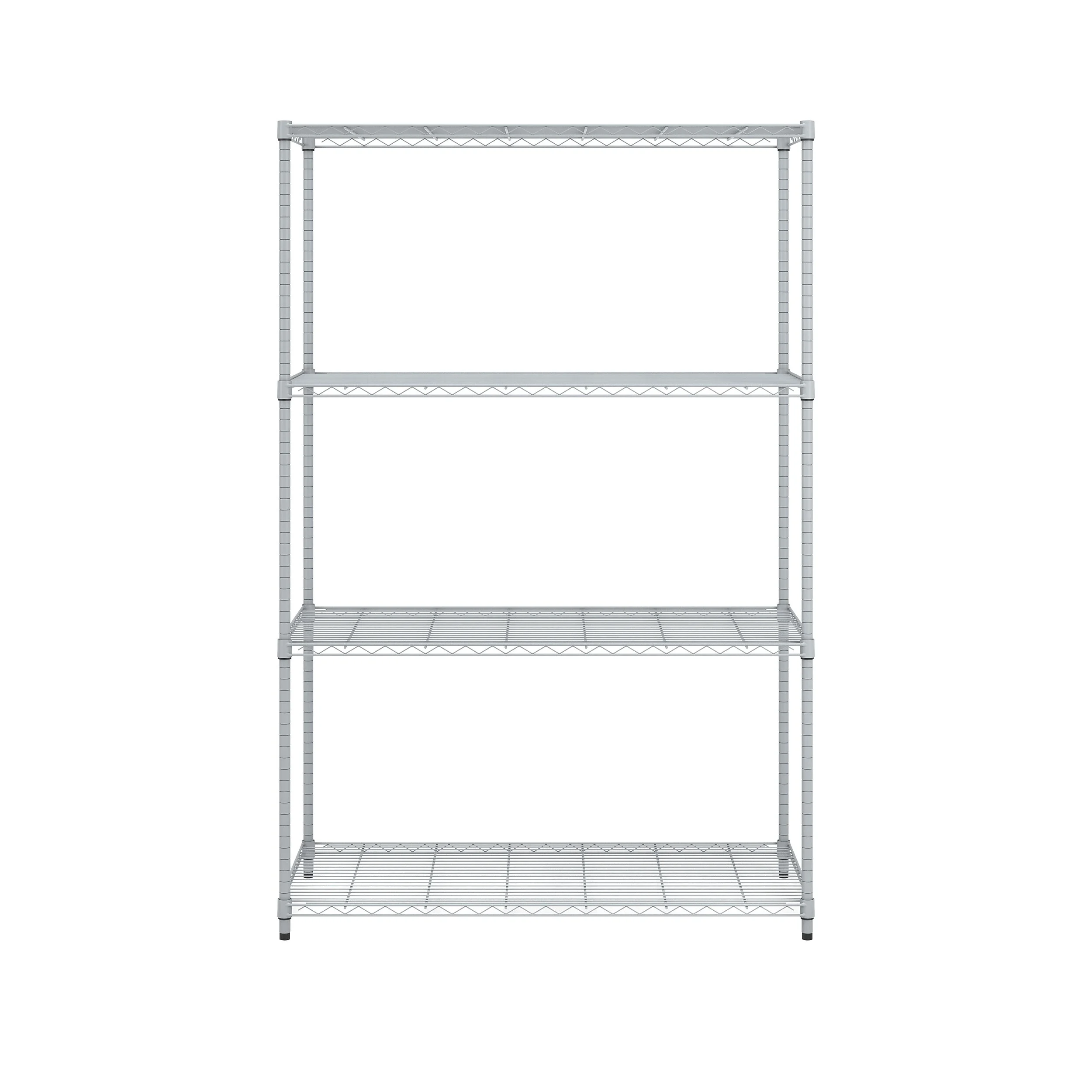 OFM Adjustable 24"W x 48"D x 72"H 4-Shelf Freestanding Shelves, Silver - image 4