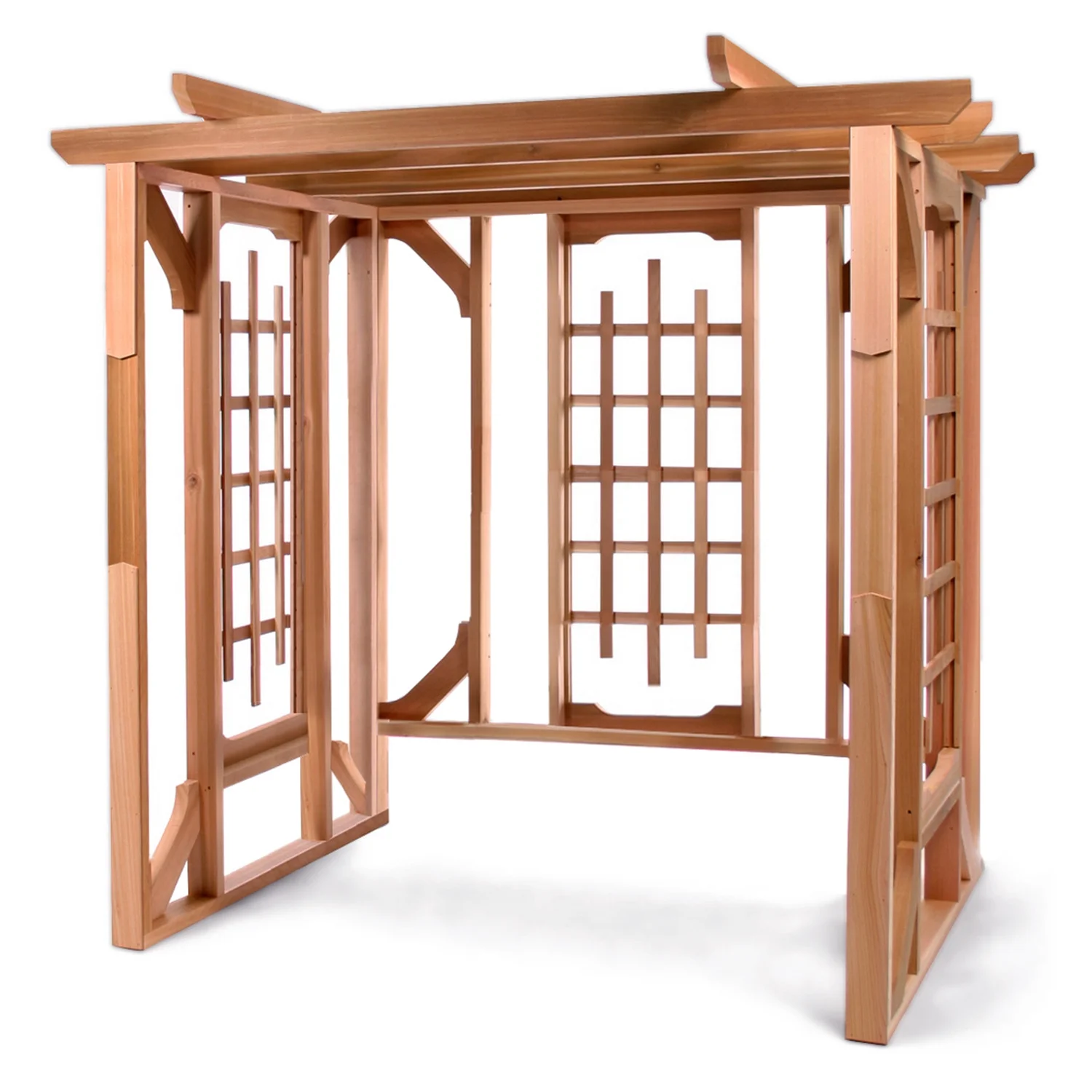 All Things Cedar PO72-S Cedar Pergola Garden Arbor Swing Outdoor Set - 82L x 72W x 74H - image 4