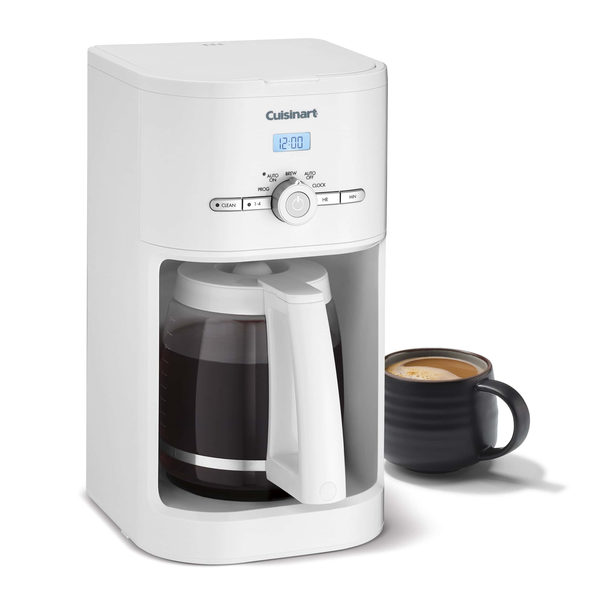 12-Cup Programmable Coffee Maker, Classic Drip Coffee Machine with Auto Brew and White Finish - product image 3