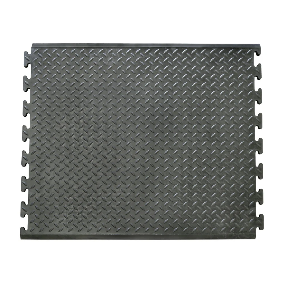 Rubber-Cal "Foot-Rest" Interlocking Anti-Fatigue Floor Mat - 1/2 in x 28 in x 31 in - Center Tile - image 2