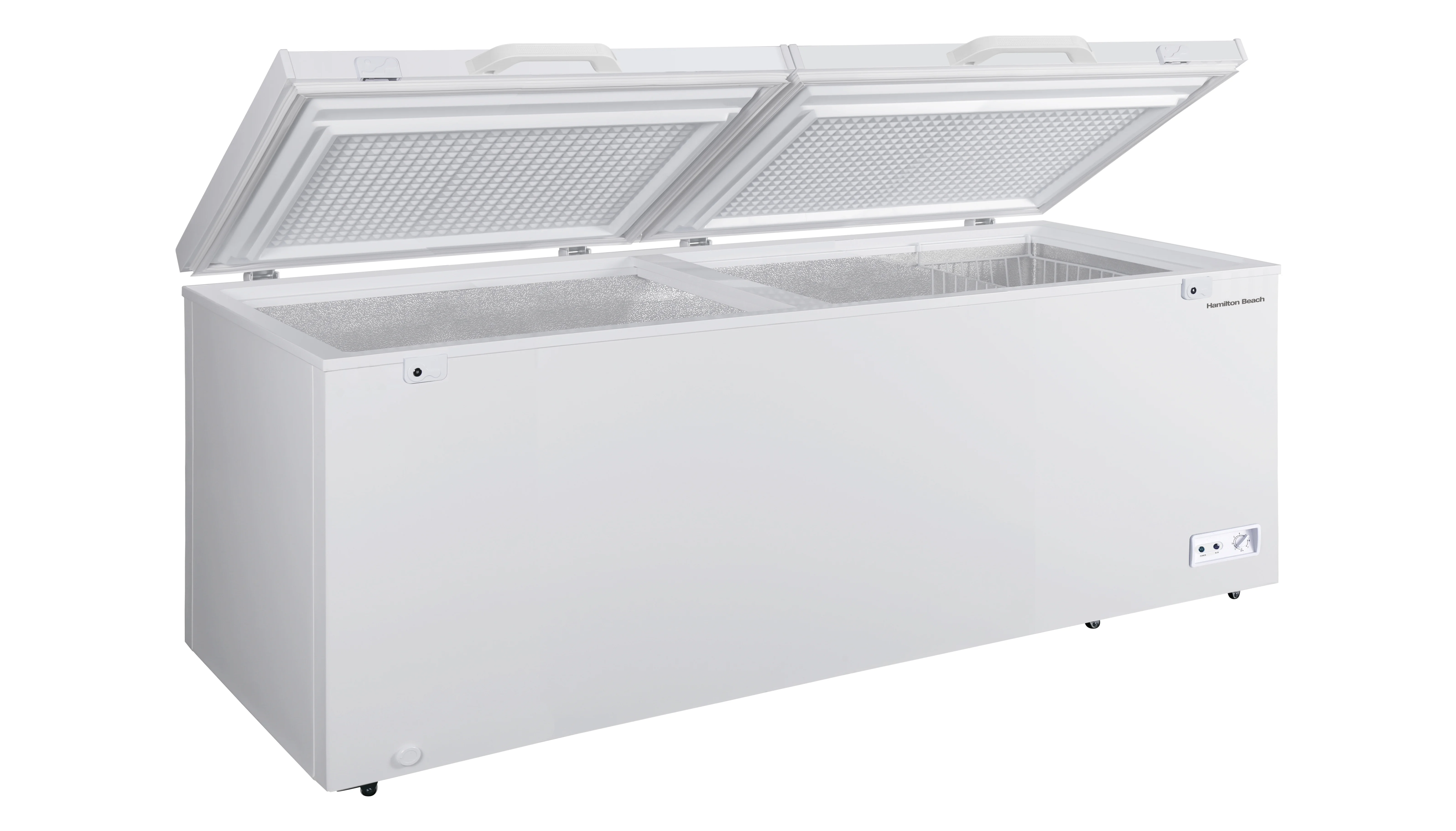 21.0 Cu. Ft. Chest Freezer with Double Doors - White with External Temperature Control - product image 1