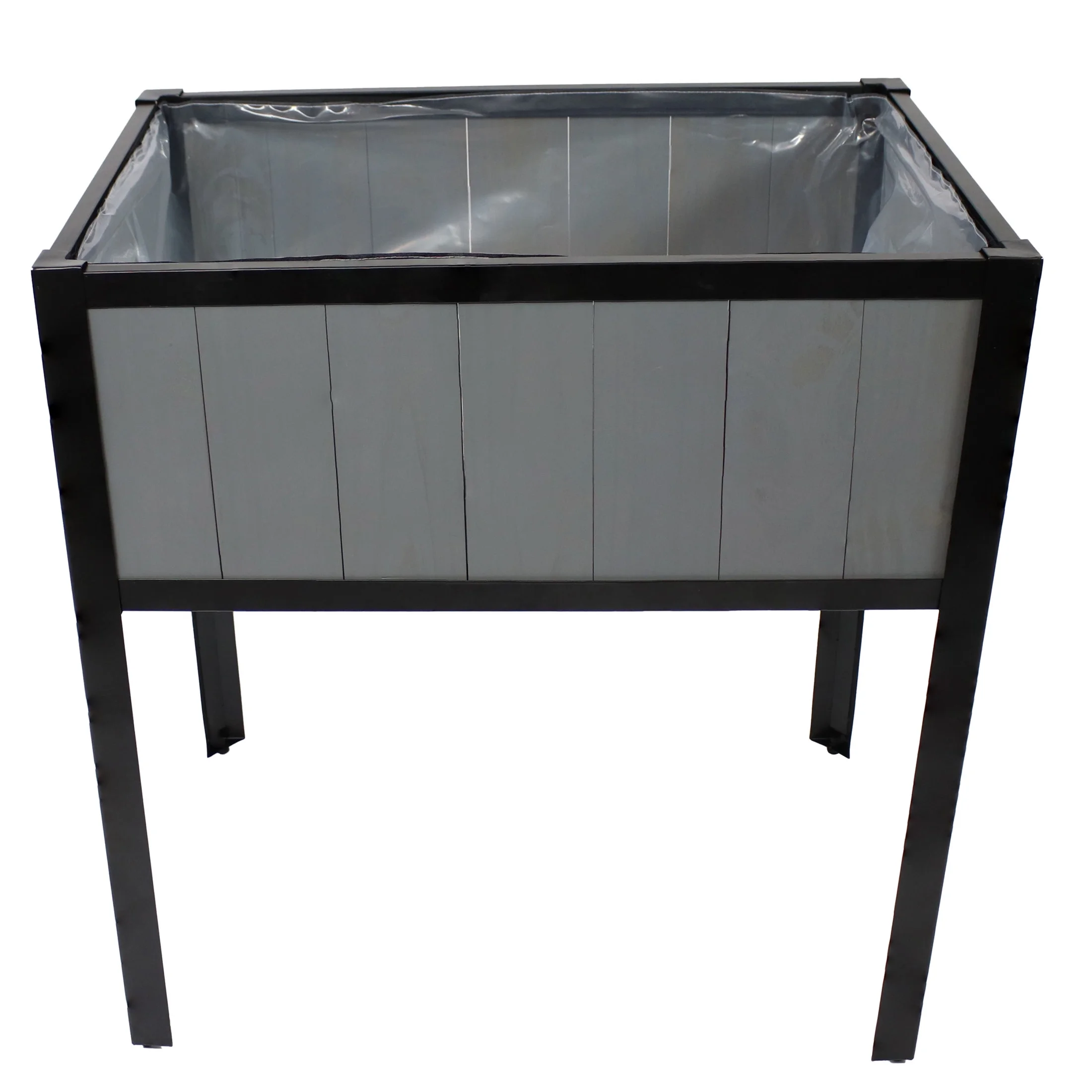 Sunnydaze 29.25" x 20" x 30.75" Gray Acacia Wood Rectangular Raised Garden Bed with Legs - image 7