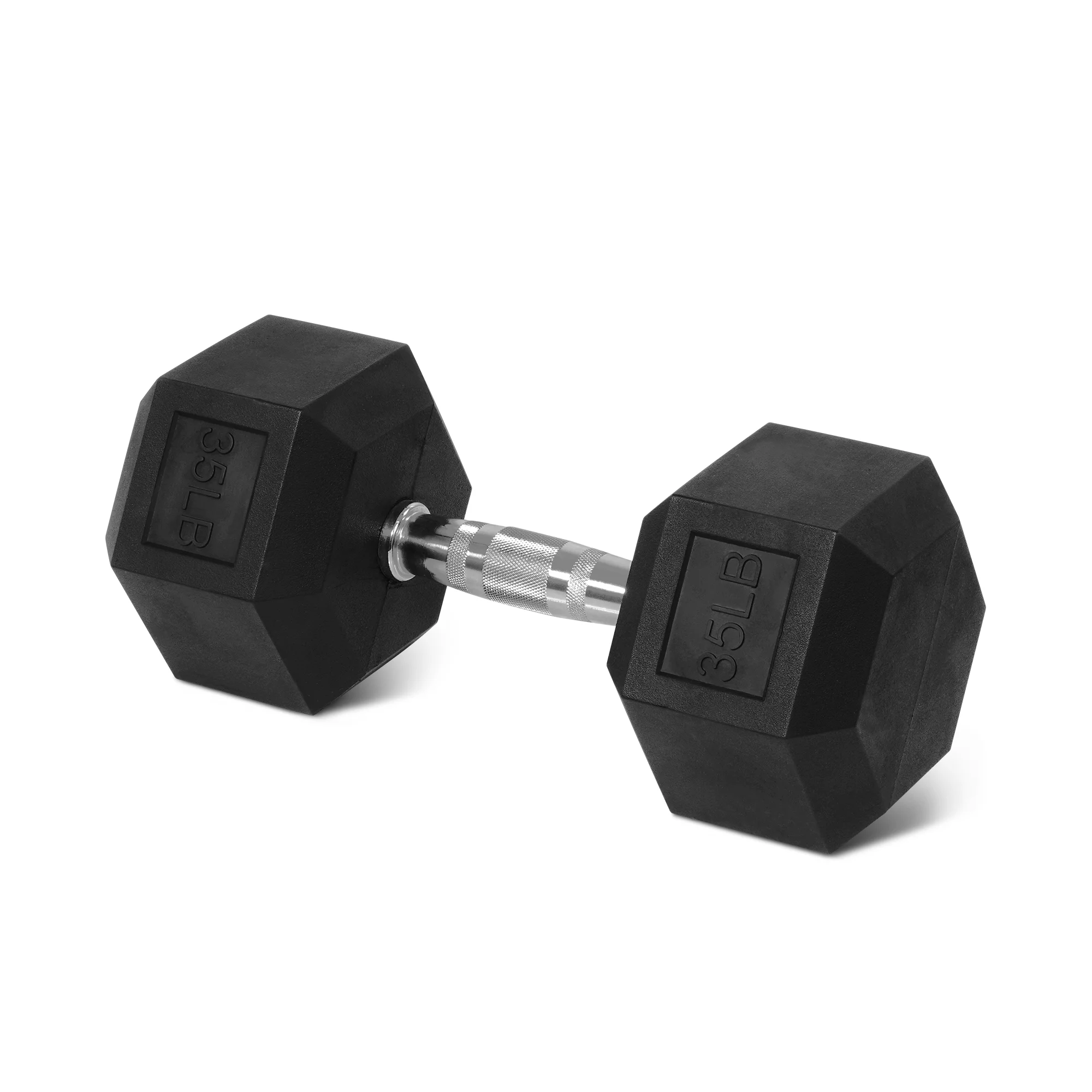 BalanceFrom Non Slip Grip Rubber Hex Dumbbell Set, 5.00 x 12.00 x 5.00 in - image 1