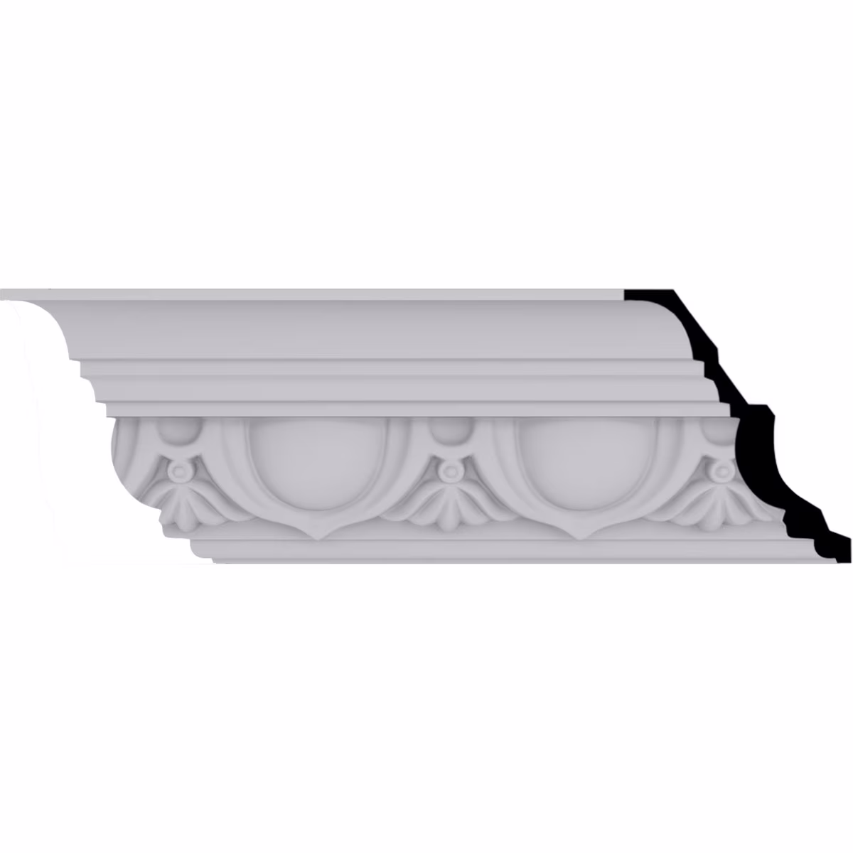 7 3/8"H x 6 1/8"P x 9 5/8"F x 94 1/2"L, (7 3/8" Repeat), Artis Crown Moulding - image 1