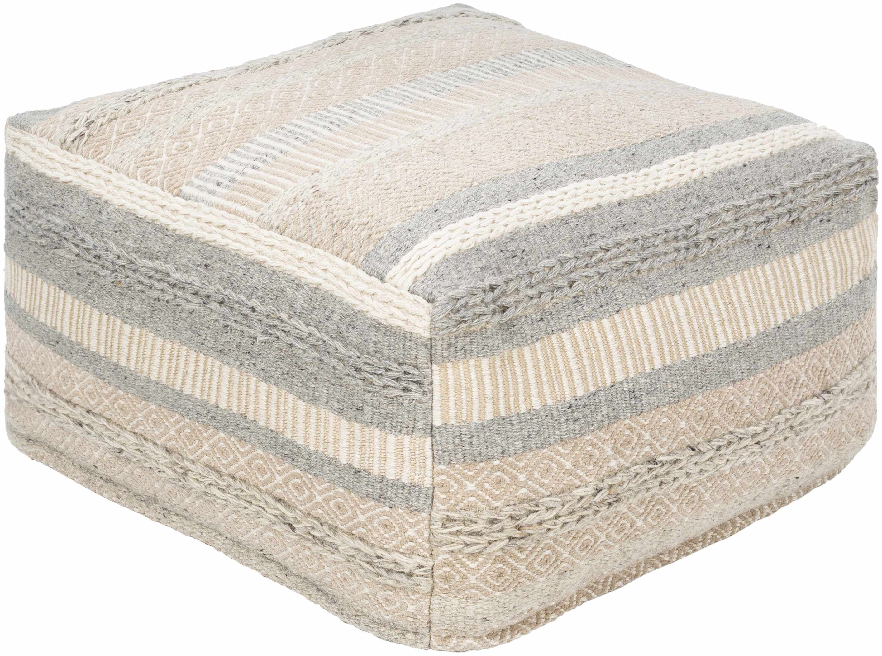 Hauteloom Bancroft 24" x 24" x 13" Pouf - image 2