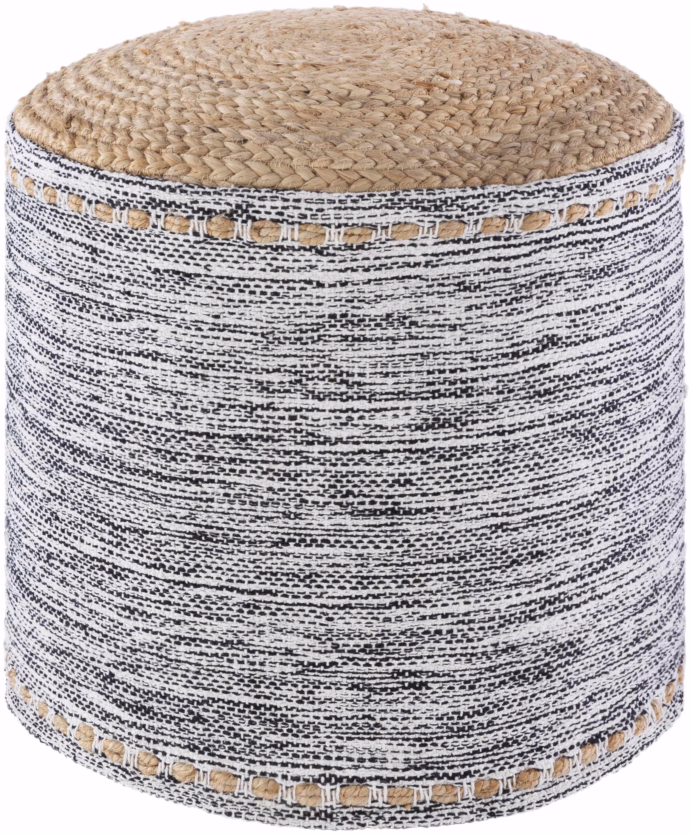 Hauteloom Lavenham 18" x 18" x 16" Pouf - image 1