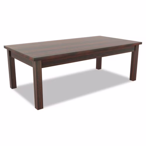 Alera Valencia Series Occasional Table, Rectangle,47-1/4 x 20 x 16 3/8, Mahogany - image 1