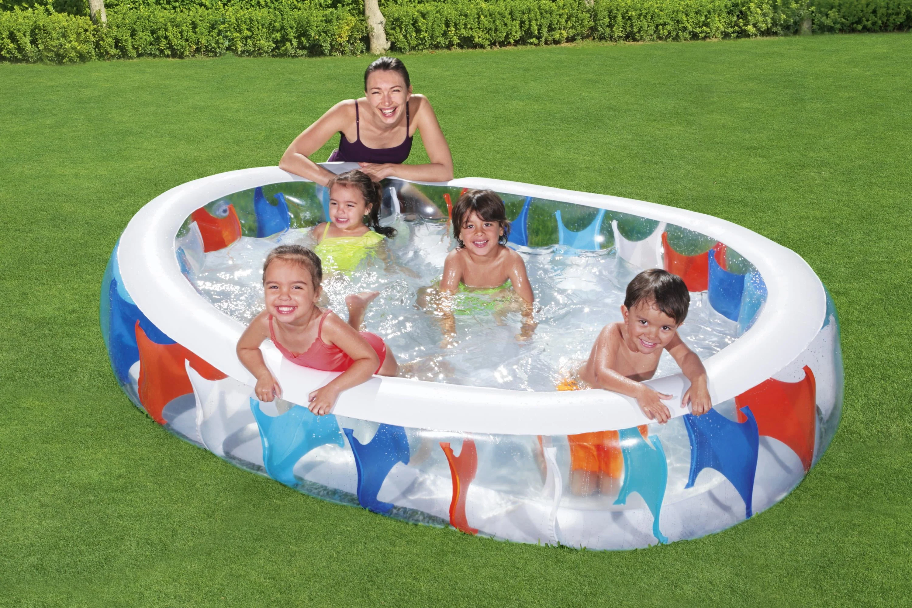 H2OGO! 7'6" x 60" x 20" Elliptic Inflatable Play Pool - image 2