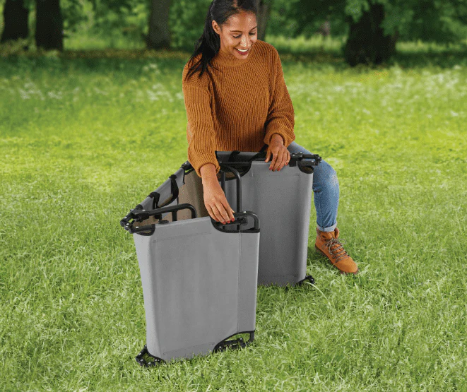 Ozark Trail Camping Folding with Easy Setup Cot, Gray Color, Adult, Open Size 75.6 in x 25 in x 8.46in - image 5