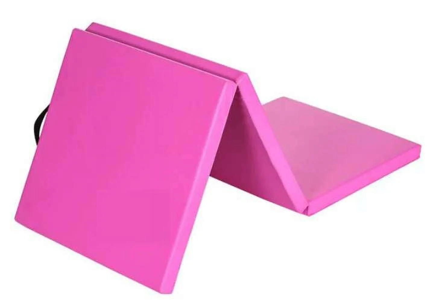 Coinus Sports Tri-Fold Gymnastics Exercise Mat with Handles, 6' x 2' x 2", Pink - image 1