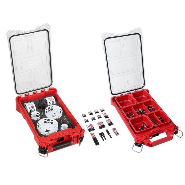110-Piece SHOCKWAVE Hole Dozer Bi-Metal Hole Saw Kit with Driver Bit Set, Heavy Duty Cutting Set - product image 1