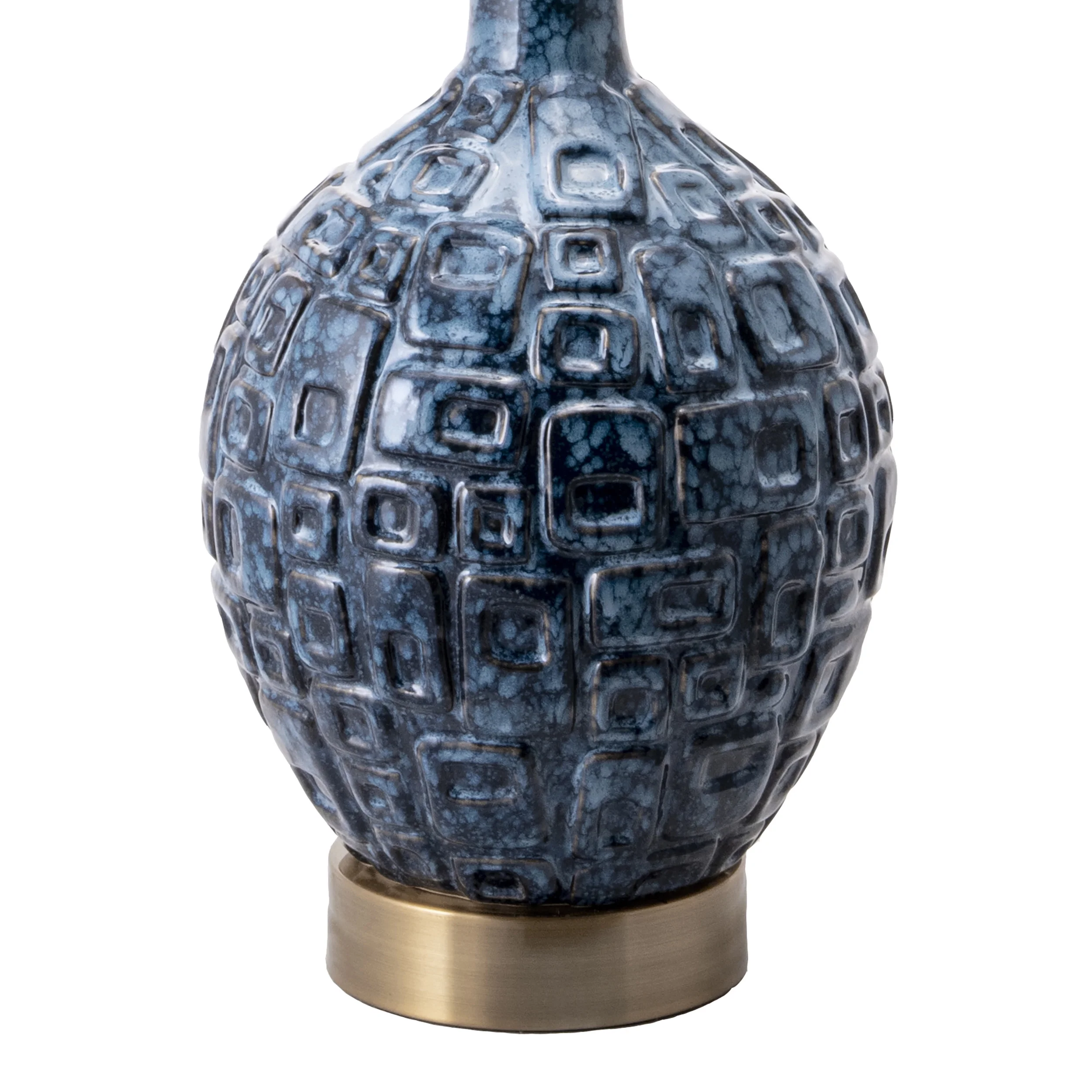 nuLOOM Tucson 28" Ceramic Table Lamp, 28" H x 15" W x 15" D, Blue - image 3