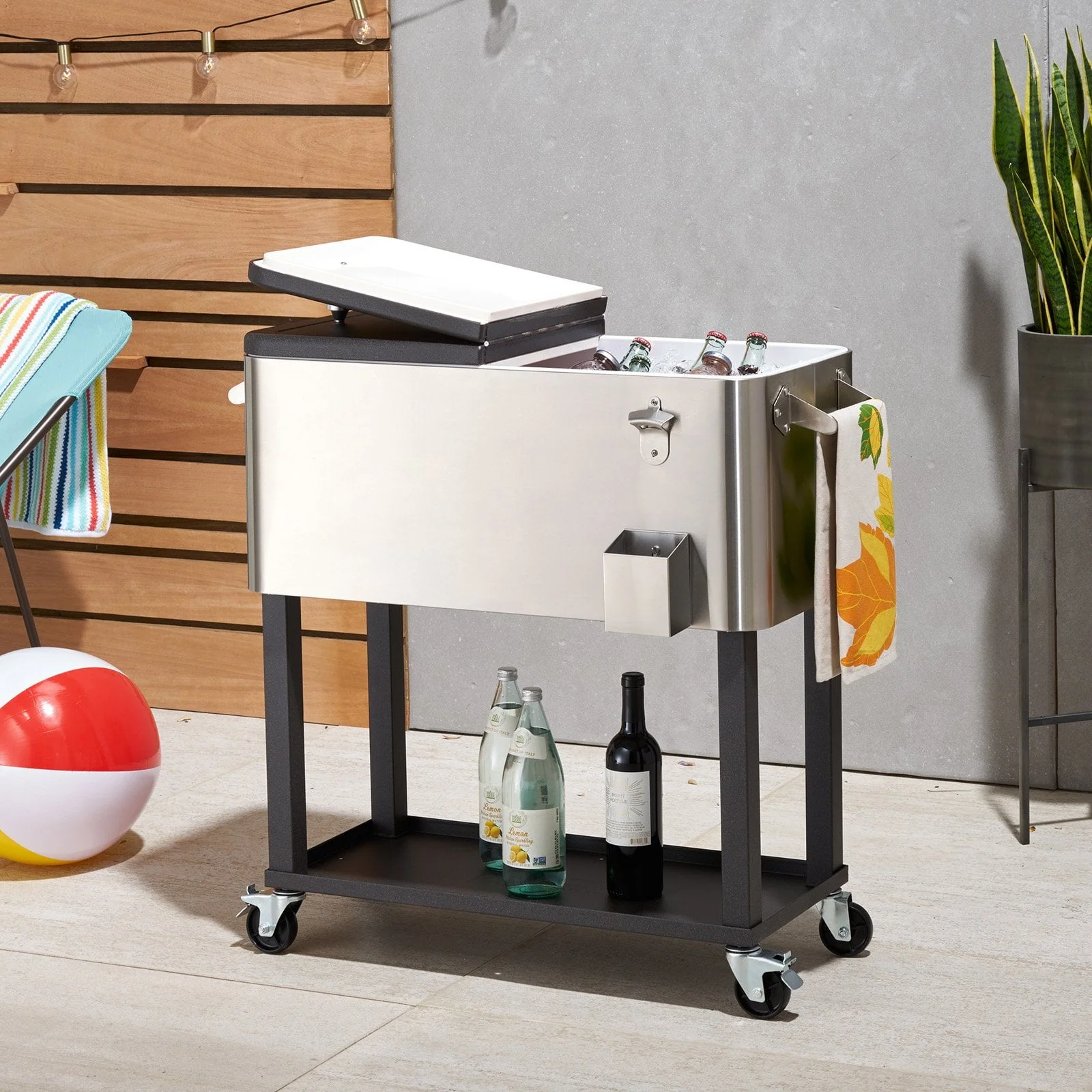 Trinity TXK-0804 100 qt. Stainless Steel Cooler - 36 x 38.25 x 20 in. - image 8
