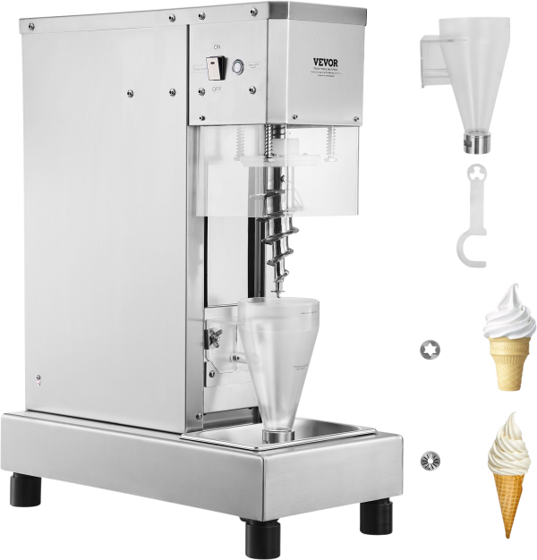 750W Ice Cream Blender Machine - 304 Stainless Steel Milkshake Mixer with Dual Hoppers - product image 1