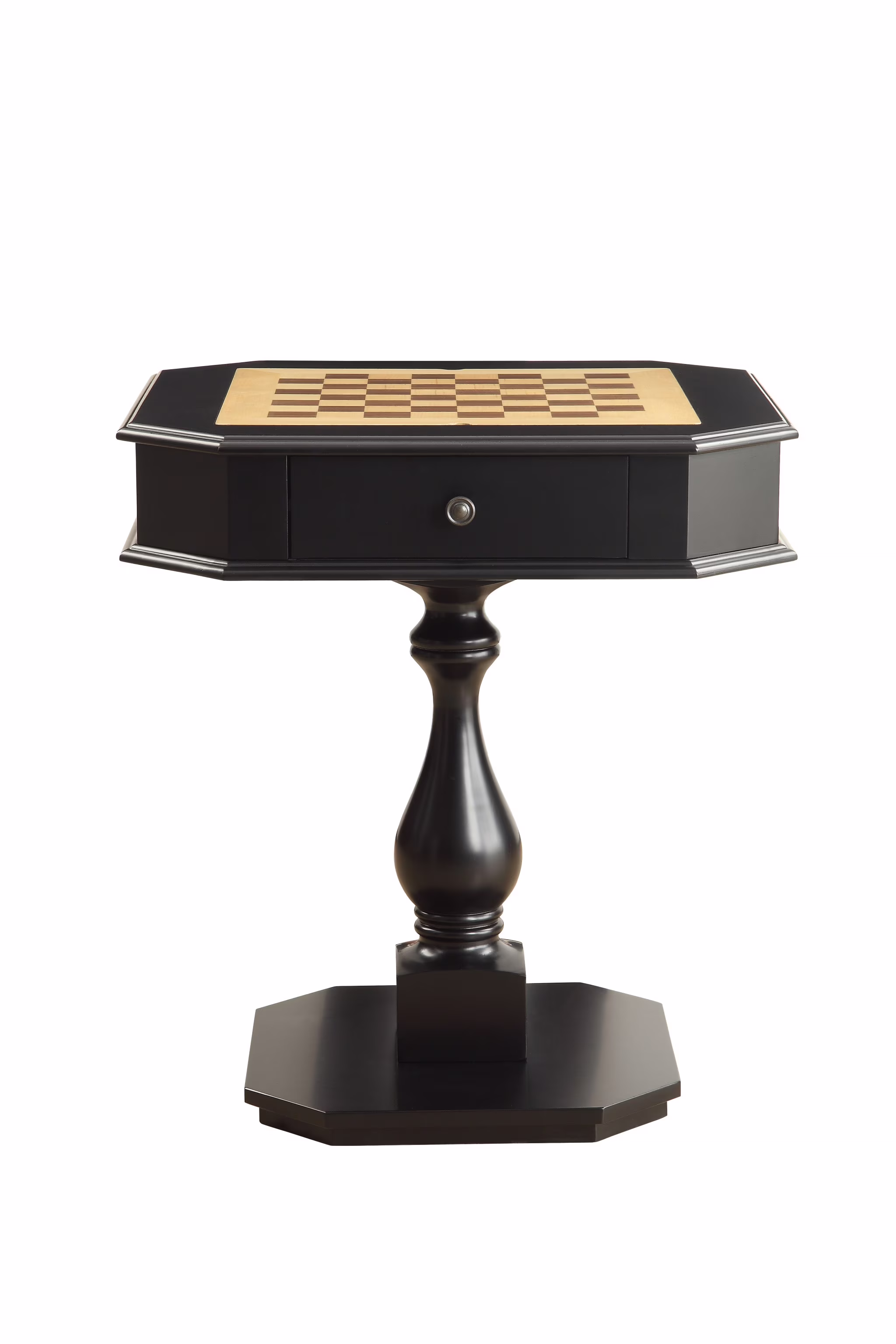 28" X 28" X 31" Black Mdf Game Table - image 1