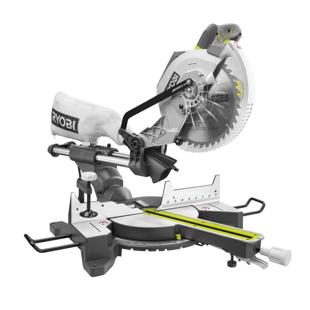 15 Amp 10-Inch Corded Sliding Compound Miter Saw with LED Cutline Indicator, Bevel & Precise Cutting Tool - product image 3
