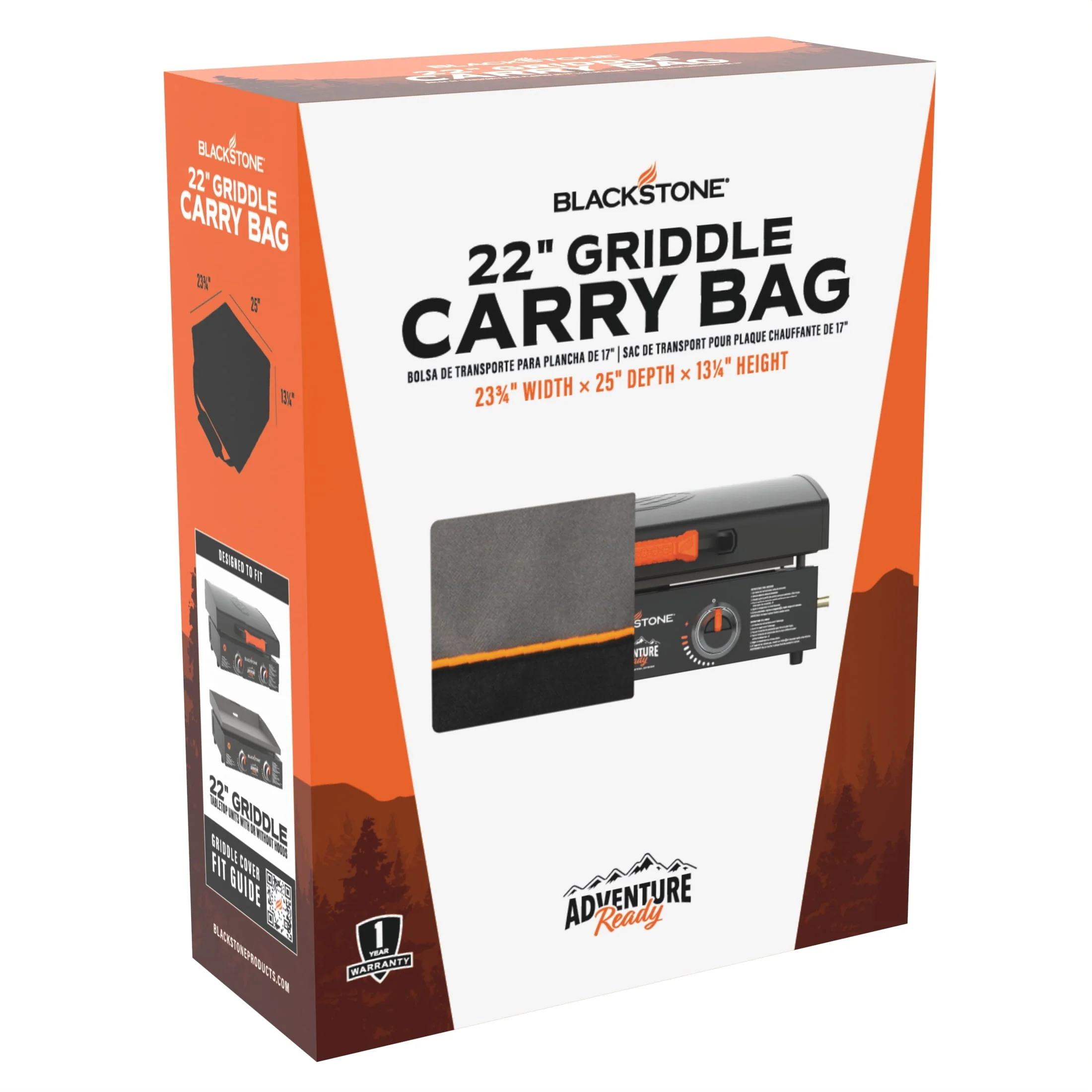 Blackstone 22" Tabletop Griddle Carry Bag with Adjustable Strap - 23.8 in L x 25 in W x 13.2 in H - image 3