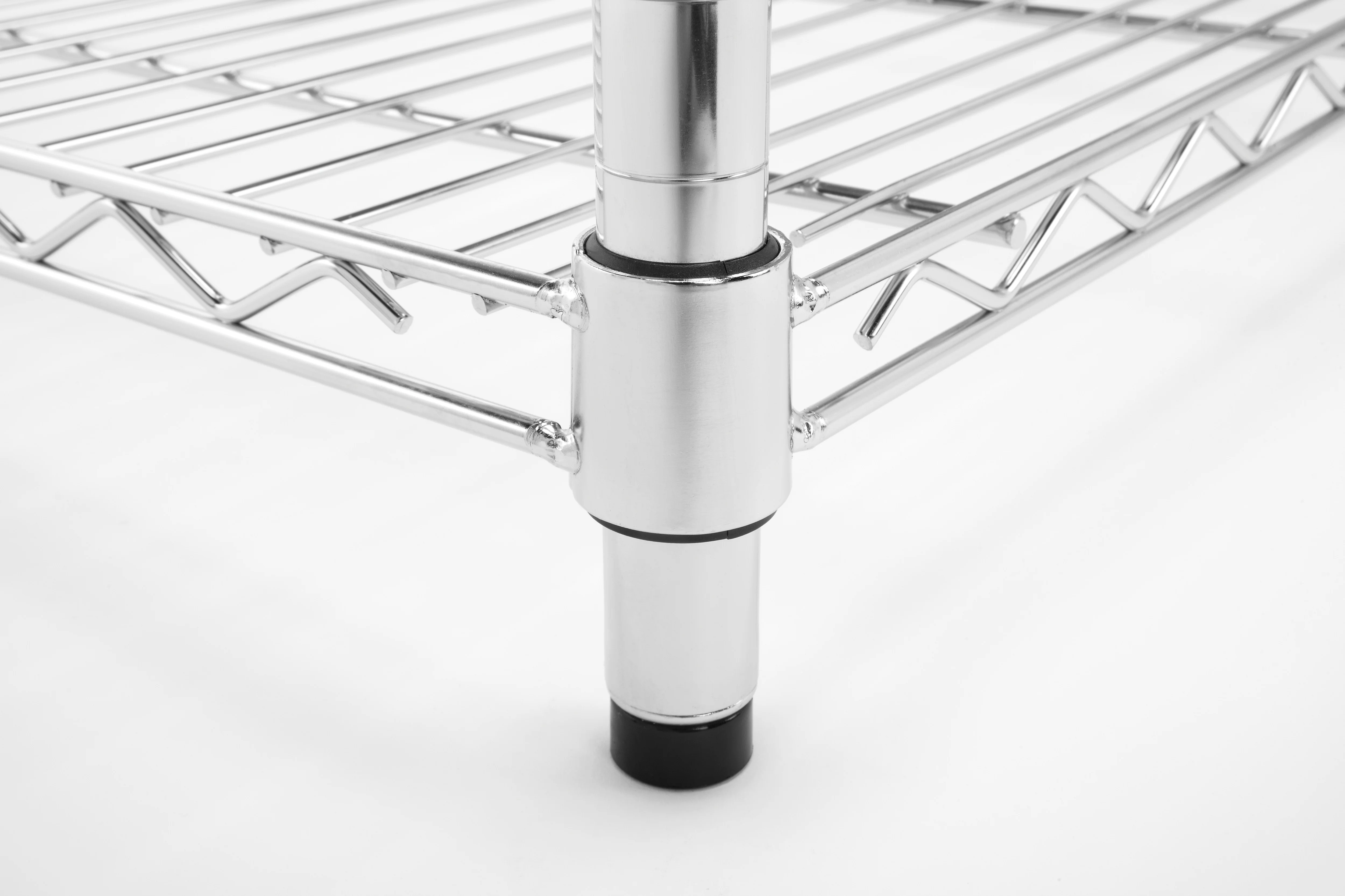 OFM Adjustable 24"W x 48"D x 72"H 4-Shelf Freestanding Shelves, Silver - image 7
