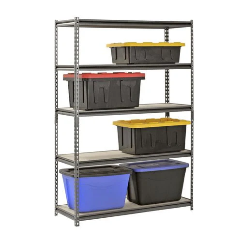 Muscle Rack 48"W x 18"D x 72"H 5-Shelf Steel Freestanding Shelves, Silver - image 5