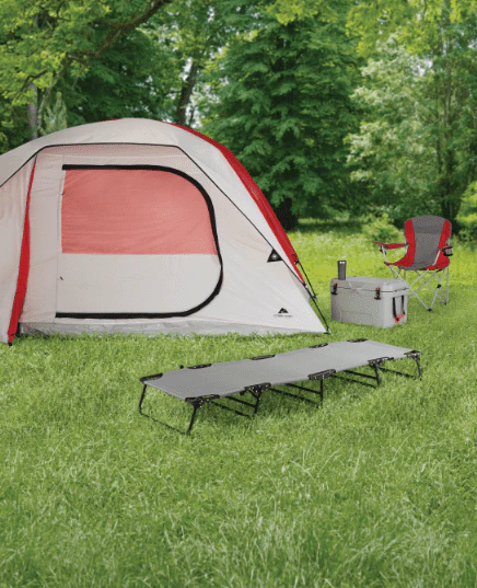 Ozark Trail Camping Folding with Easy Setup Cot, Gray Color, Adult, Open Size 75.6 in x 25 in x 8.46in - image 7