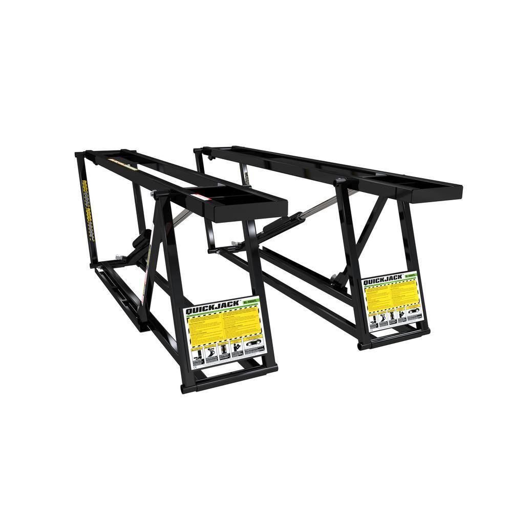 Portable 7,000 lb Vehicle Lift System for Trucks, SUVs & Cars, Hydraulic Garage Lift with Safety Locks, Lift Blocks & 110V Power - product image 1
